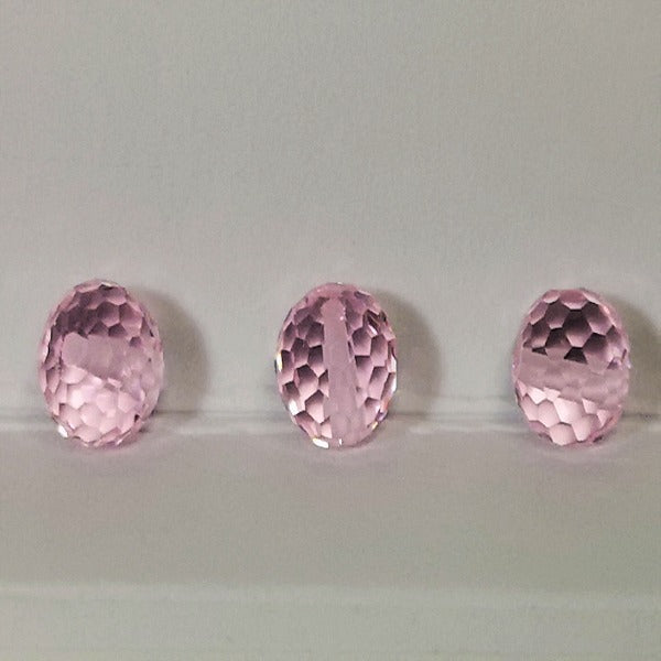 Boules en verre rose (Lot de 5)