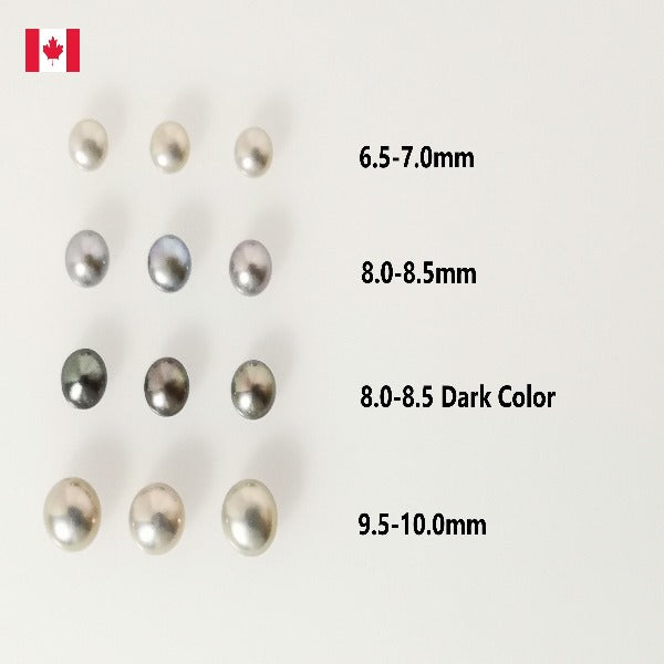 Gray Button Pearls