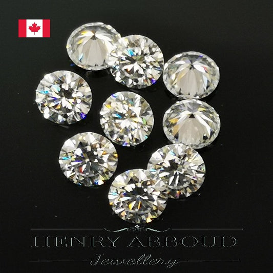 Round Brilliant Full Cut High Quality Moissanite Stones